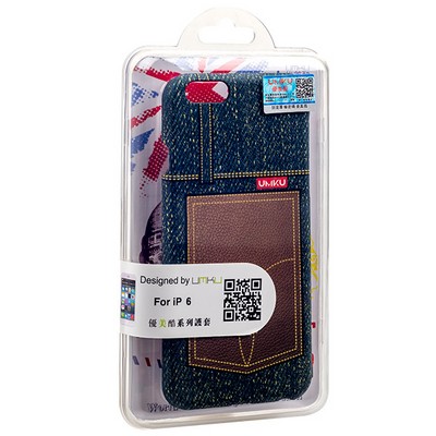 Накладка пластиковая Umku Jeans для iPhone 6s/ 6 (4.7) Soft-touch вид 7 - фото 51598