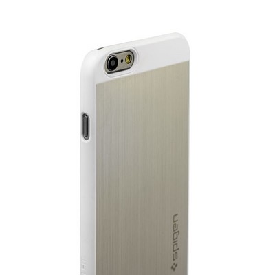 Чехол SPIGEN SGP Aluminum для iPhone 6s/ 6 (4.7) SGP10947 - Satin Silver - Серебристый - фото 51770