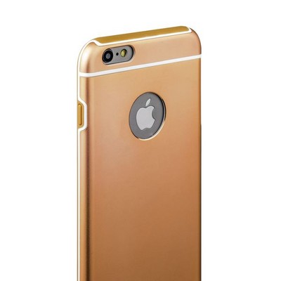 Накладка металлическая iBacks Ares Armour Aluminum Case для iPhone 6s Plus/ 6 Plus (5.5) (ip60282) Champagne Gold - фото 51819