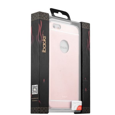 Накладка металлическая iBacks Ares Armour Aluminum Case для iPhone 6s Plus/ 6 Plus (5.5) (ip60285) Rose Gold - фото 51826
