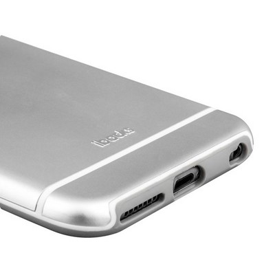 Накладка металлическая iBacks Ares Armour Love Aluminum Case with Crystal Diamond для iPhone 6s Plus (5.5) - (ip60291) Silver - фото 51829