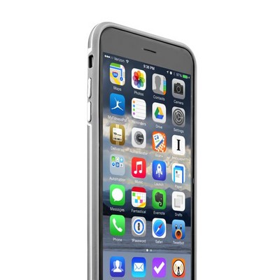 Накладка металлическая iBacks Ares Armour Love Aluminum Case with Crystal Diamond для iPhone 6s Plus (5.5) - (ip60292) Gray - фото 51832