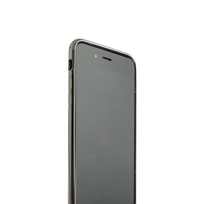 Чехол силиконовый для iPhone 8 Plus/ 7 Plus (5.5) супертонкий с серебристым ободком в техпаке - фото 51857