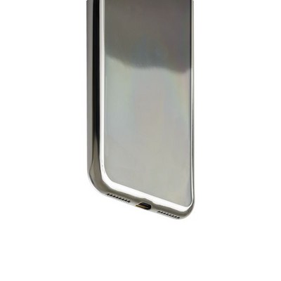 Чехол силиконовый для iPhone 8 Plus/ 7 Plus (5.5) супертонкий с серебристым ободком в техпаке - фото 51858