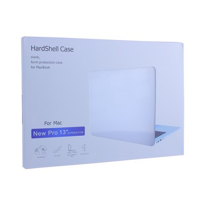 Защитный чехол-накладка HardShell Case для Apple MacBook Pro 13" (2011г.) A1278 матовая прозрачная - фото 12775