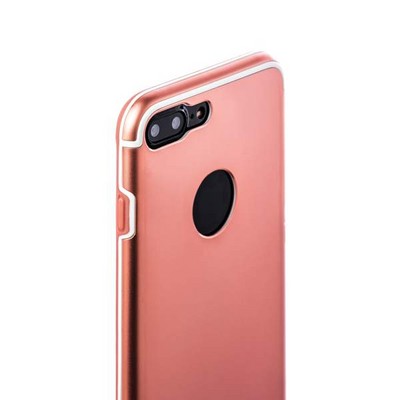 Накладка металлическая iBacks Premium Aluminium case для iPhone 8 Plus/ 7 Plus (5.5) - Essence (ip60358) Rose Gold Розовое зол. - фото 51928