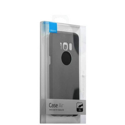Чехол-накладка пластик Soft touch Deppa Air Case D-83306 для Samsung GALAXY S8+ SM-G955F 1мм Черный - фото 51985
