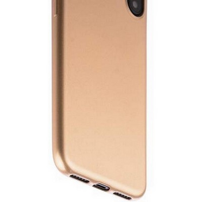 Чехол-накладка силиконовый J-case Shiny Glazed Series 0.5mm для iPhone XS/ X (5.8") Jet Gold Золотистый - фото 52008
