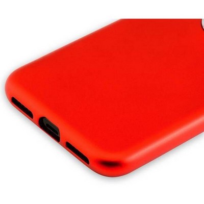 Чехол-накладка силиконовый J-case Metal touch Series Matt 0.5mm для iPhone XS/ X (5.8") Красный - фото 52098