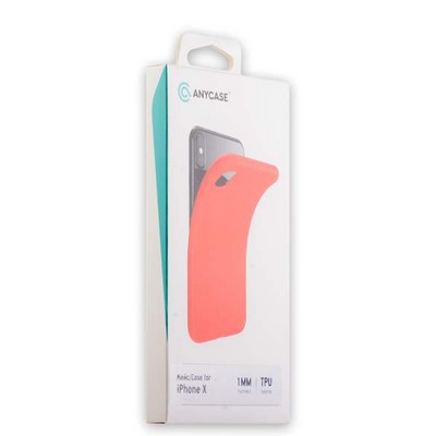 Чехол-накладка силикон Anycase TPU A-140050 для iPhone XS/ X (5.8") 1.0 мм матовый Красный - фото 52122