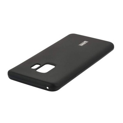 Чехол-накладка силиконовый Cherry матовый 0.4mm & пленка для Samsung Galaxy S9 Черный - фото 52254