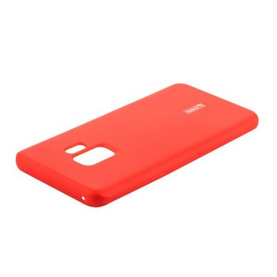Чехол-накладка силиконовый Cherry матовый 0.4mm & пленка для Samsung Galaxy S9 Красный - фото 52257