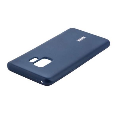 Чехол-накладка силиконовый Cherry матовый 0.4mm & пленка для Samsung Galaxy S9 Синий - фото 52260