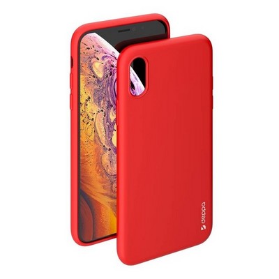 Чехол-накладка силикон Deppa Gel Color Case TPU D-85361 для iPhone XS/ X (5.8") 0.8мм Красный - фото 52340