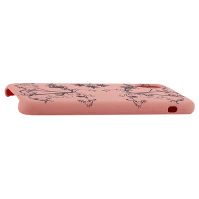 Чехол-накладка силиконовый Silicone Cover для iPhone XS/ X (5.8") Узор Розовый - фото 52376