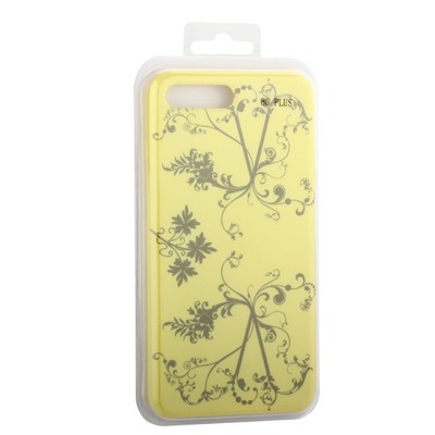 Чехол-накладка силиконовый Silicone Cover для iPhone 8 Plus/ 7 Plus (5.5") Узор Желтый - фото 52382
