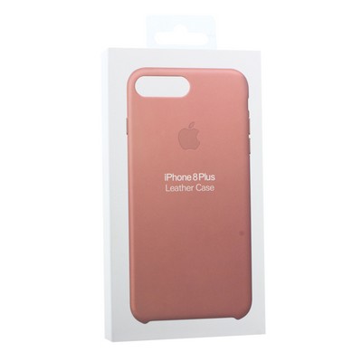 Чехол-накладка кожаная Leather Case для iPhone 8 Plus/ 7 Plus (5.5") Pink - Розовый - фото 52388