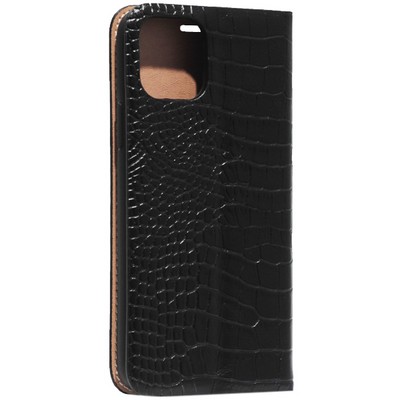 Чехол-книжка кожаный Peacocktion Crocodile Genuine Leather для iPhone 11 Pro (5.8") 2019 г. (SH2OIPXIBLK) Черный - фото 52430