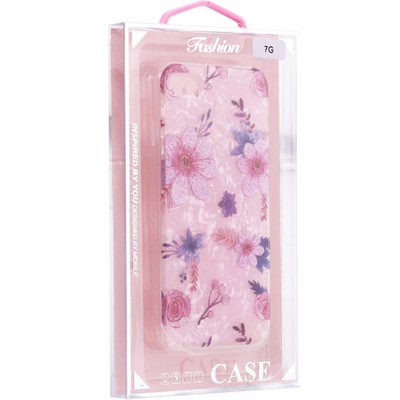 Чехол-накладка пластиковый MItrifON для iPhone SE (2020г.)/ 8/ 7 (4.7") с силиконовыми бортами Розовый вид №4 - фото 52499