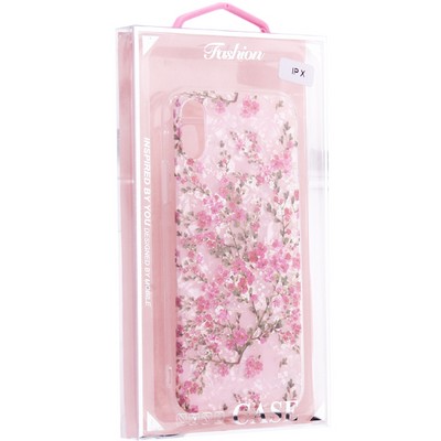 Чехол-накладка пластиковый MItrifON для iPhone XS/ X (5.8") с силиконовыми бортами Розовый вид №2 - фото 52519