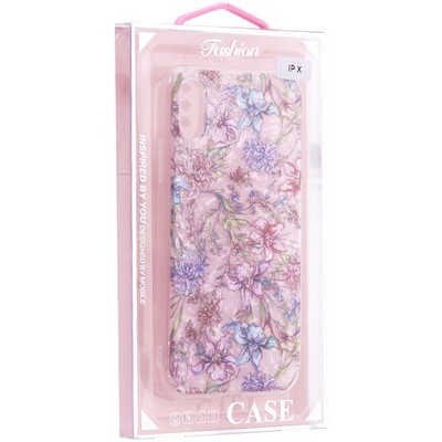 Чехол-накладка пластиковый MItrifON для iPhone XS/ X (5.8") с силиконовыми бортами Розовый вид №6 - фото 52527