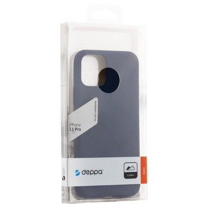 Чехол-накладка силикон Deppa Gel Color Case Basic D-87226 для iPhone 11 Pro (5.8") 0.8мм Синий - фото 52573