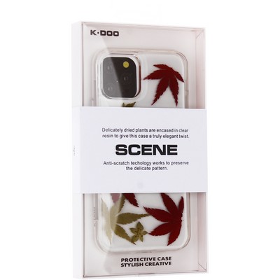 Чехол-накладка силиконовая KZDOO Scene TPU+Lucite для Iphone 11 Pro Max (6.5") Листья - фото 52629
