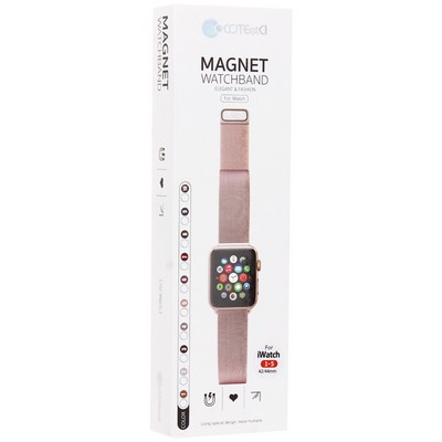 Ремешок из нержавеющей стали COTECi W6 MAGNET Band (WH5203-GR) для Apple Watch 44мм/ 42мм Зеленый - фото 52654