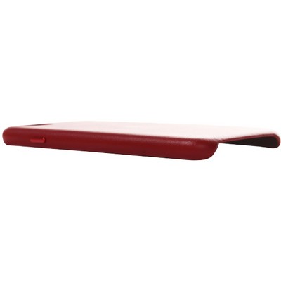 Чехол-накладка кожаная Leather Case для iPhone SE (2020г.) Red Красный - фото 52716