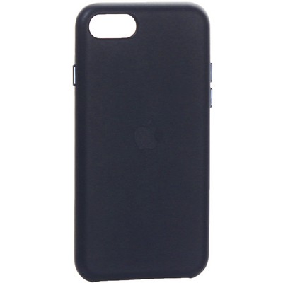 Чехол-накладка кожаная Leather Case для iPhone SE (2020г.) Midnight Blue Темно-синий - фото 52718