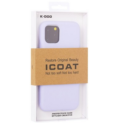 Чехол-накладка силиконовая KZDOO iCoat Liquid Silicone для iPhone 11 Pro (5.8") Лавандовый - фото 52865