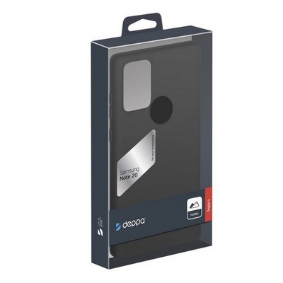 Чехол-накладка силикон Deppa Gel Color Case TPU D-87730 для Samsung Galaxy Note 20 Черный - фото 52930