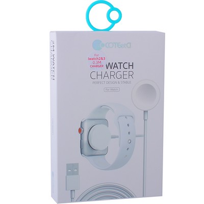 Кабель для зарядки Apple Watch COTECi (CS5136-0.3m) Magnetic Charging Cable Белый - фото 53001