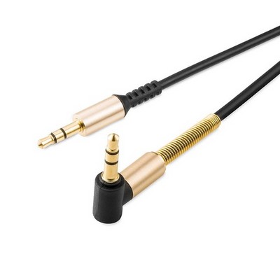 Кабель Hoco UPA02 AUX Spring Audio Cable 3.5mm (1.0 м) Black Черный - фото 53022