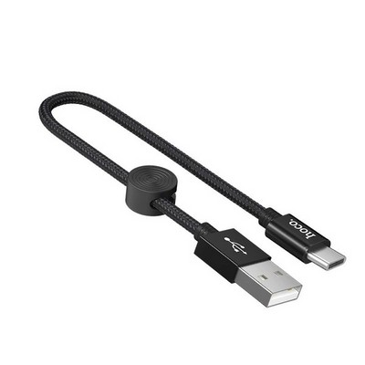 Дата-кабель USB Hoco X35 Premium charging data cable for Type-C (0.25м) (3.0A) Черный - фото 53126
