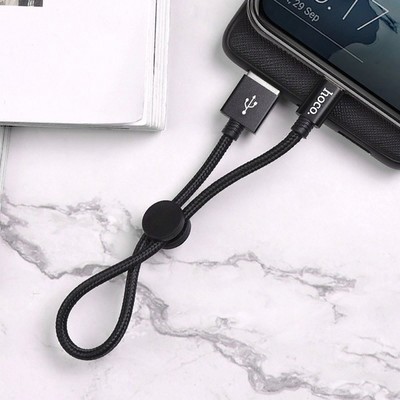 Дата-кабель USB Hoco X35 Premium charging data cable for Type-C (0.25м) (3.0A) Черный - фото 53128