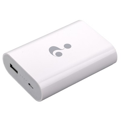 Аккумулятор внешний универсальный Wisdom YC-YDA7 Portable Power Bank 7800mAh ceramic white (USB выход: 5V 2.1A) - фото 53217