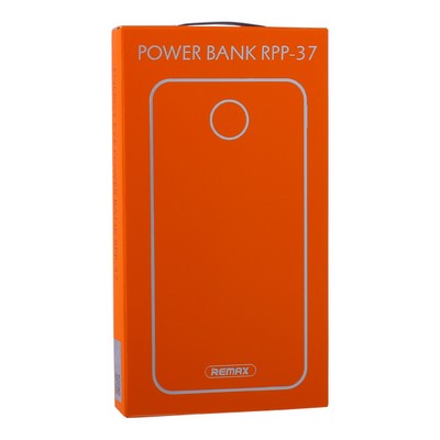Аккумулятор внешний универсальный Remax RPP 37- 10000 mAh Energy Eye power bank (2USB: 5V-2.4A) White Белый - фото 53237