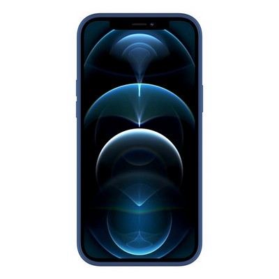 Чехол-накладка силикон Deppa Soft Silicone Case D-87771 для iPhone 12 Pro Max (6.7") Синий - фото 53327