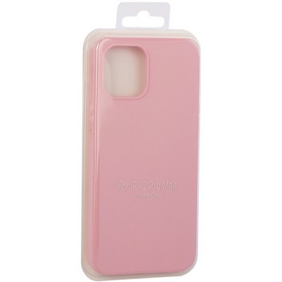 Накладка силиконовая MItrifON для iPhone 12 Pro Max (6.7") без логотипа Pink Розовый №6 - фото 53661