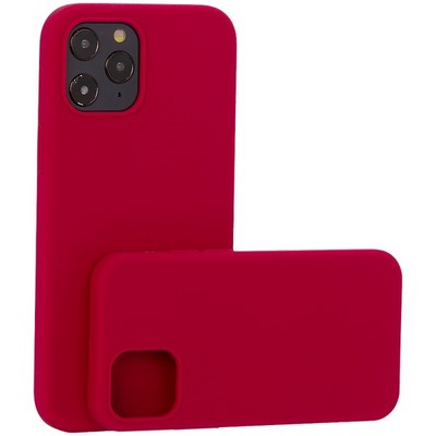 Накладка силиконовая MItrifON для iPhone 12 Pro Max (6.7") без логотипа Raspberry Малиновый №36 - фото 53668