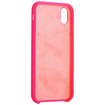 Накладка силиконовая MItrifON для iPhone XR (6.1") без логотипа Bright pink Ярко-розовый №47 - фото 53700