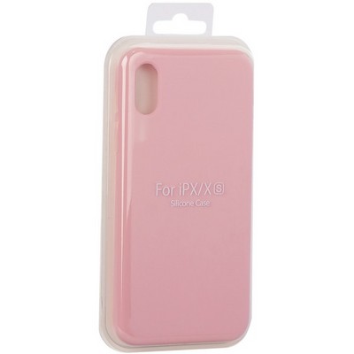 Накладка силиконовая MItrifON для iPhone XS/ X (5.8") без логотипа Pink Розовый №6 - фото 53704