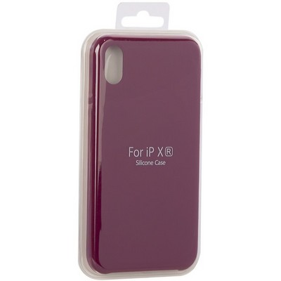 Накладка силиконовая MItrifON для iPhone XR (6.1") без логотипа Maroon Бордовый №52 - фото 53711