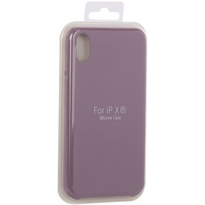 Накладка силиконовая MItrifON для iPhone XR (6.1") без логотипа Dark Lilac Темно-сиреневый №61 - фото 53712
