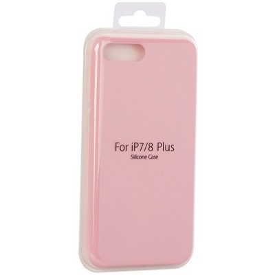 Накладка силиконовая MItrifON для iPhone 8 Plus/ 7 Plus (5.5") без логотипа Pink Розовый №6 - фото 53717
