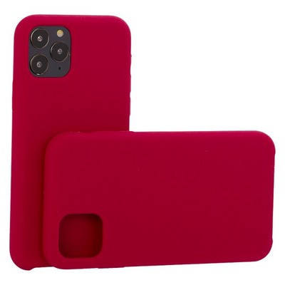 Накладка силиконовая MItrifON для iPhone 11 Pro (5.8") без логотипа Raspberry Малиновый №36 - фото 53726