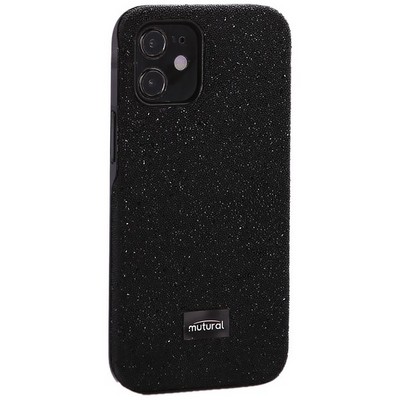 Чехол-накладка силиконовый со стразами Mutural для Iphone 12 mini (5.4") Черный - фото 53816