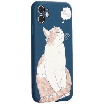 Чехол-накладка силикон MItriFON для iPhone 11 (6.1") 0.8мм с флуоресцентным рисунком AW J66 - фото 54095