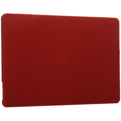 Защитный чехол-накладка HardShell Case для Apple MacBook New Pro 16" Touch Bar (2019г.) A2141 матовая Бордовая - фото 54259